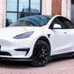 Competition Style Gloss Black Front Bumper Trims for Tesla Model Y 19-24-Carbon Factory