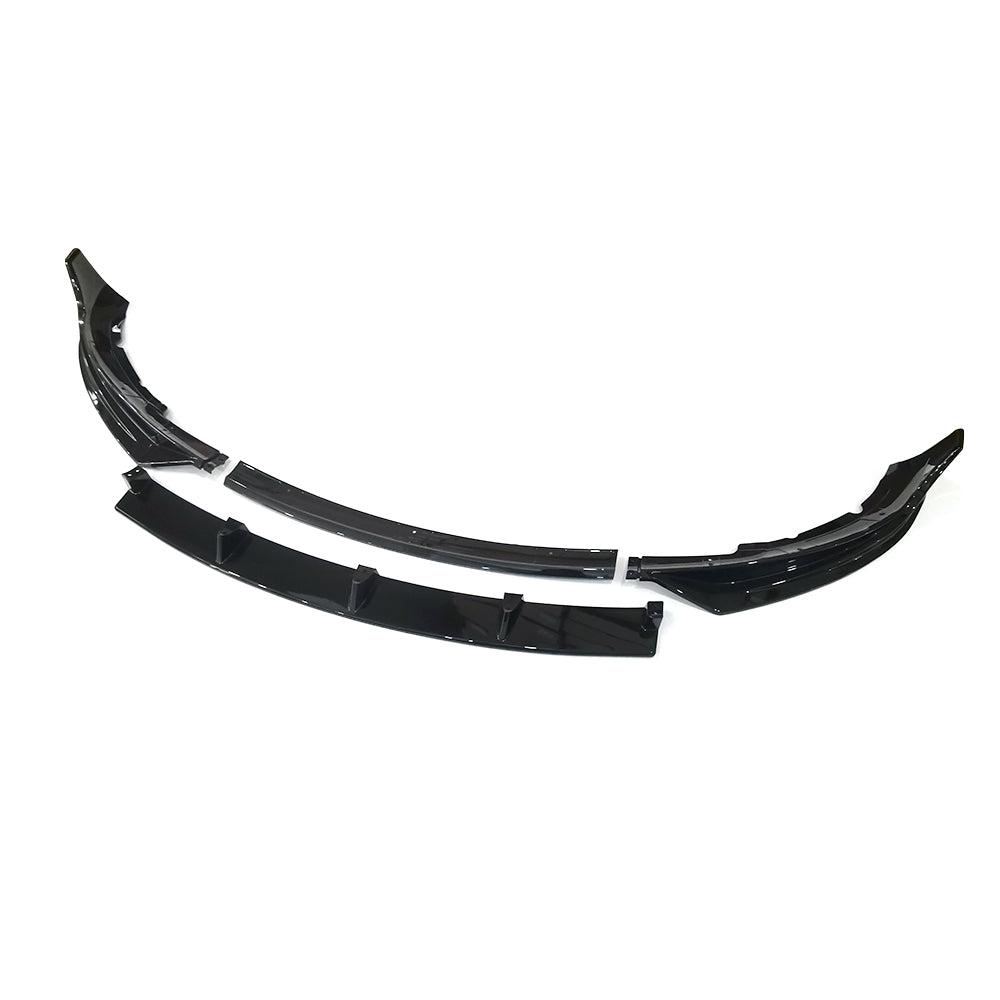 Competition Style Gloss Black Front Splitter for Tesla Model 3 16-23-Carbon Factory