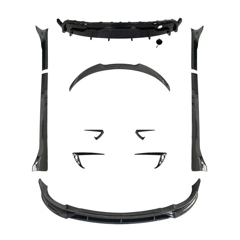 Competition Style Gloss Black Kit for Tesla Model Y 19-24-Carbon Factory
