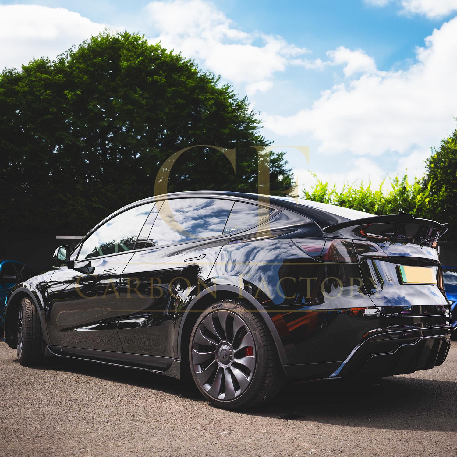 Competition Style Gloss Black Kit for Tesla Model Y 19-24-Carbon Factory