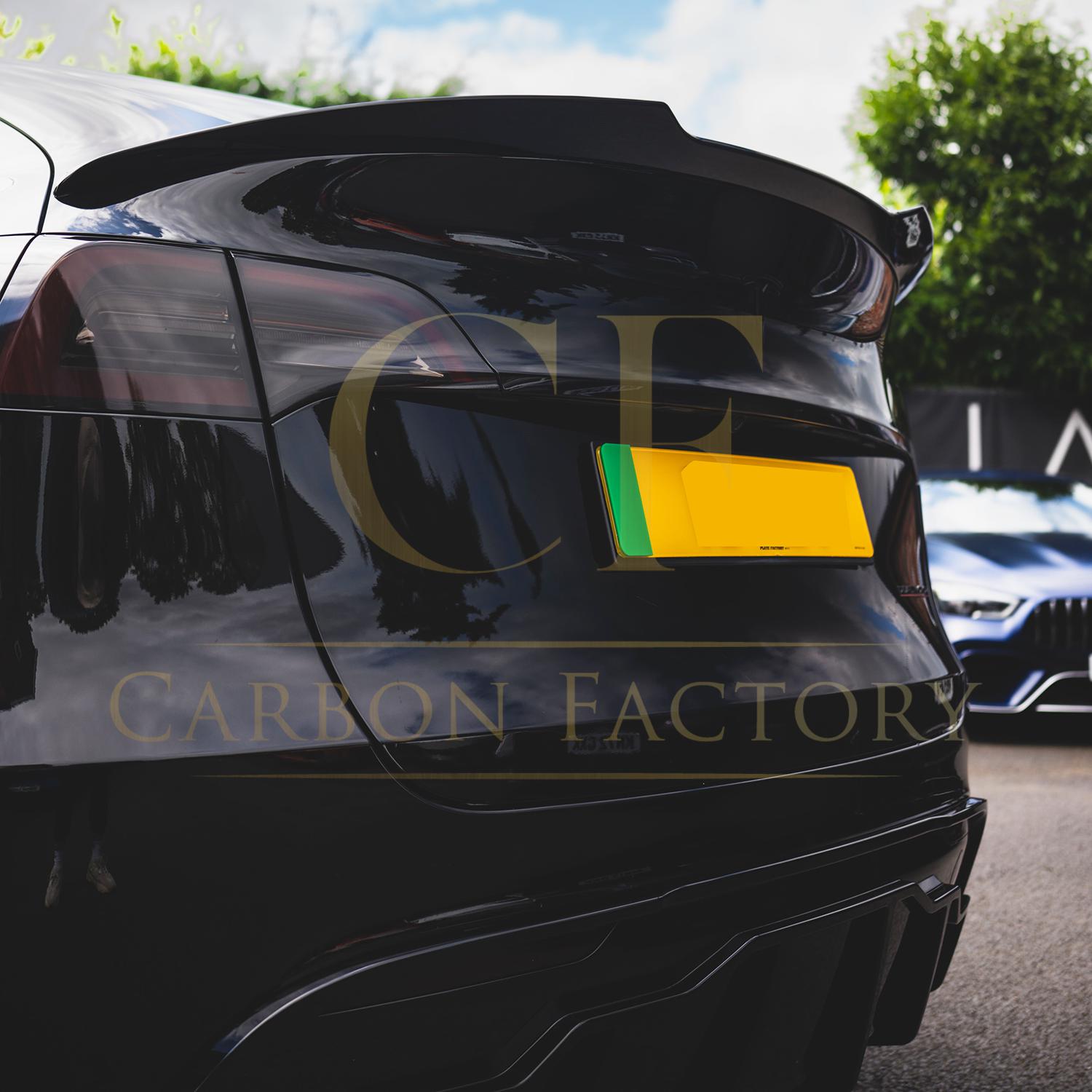 Competition Style Gloss Black Rear Diffuser for Tesla Model Y 19-24-Carbon Factory