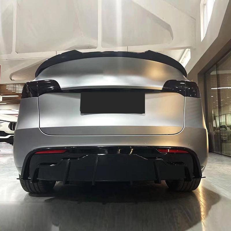 Competition Style Gloss Black Rear Diffuser for Tesla Model Y 19-24-Carbon Factory