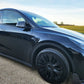 Competition Style Gloss Black Side Fender Trims for Tesla Model Y 19-24-Carbon Factory