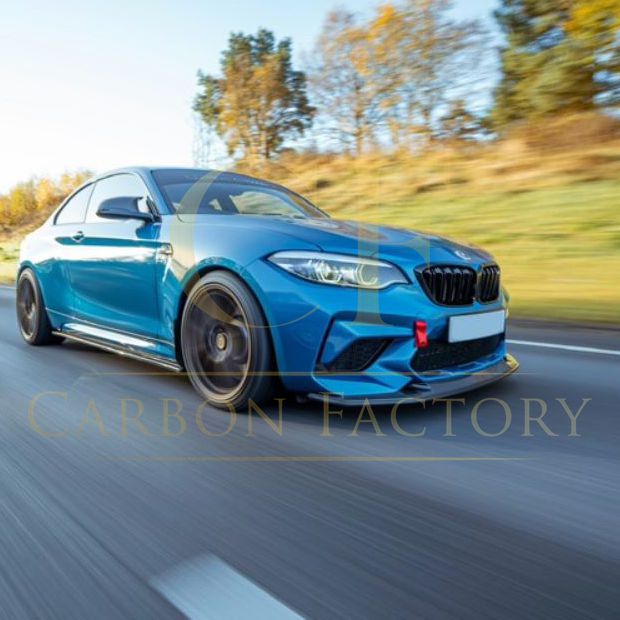 D Style Carbon Fibre Front Splitter for BMW F87 M2C Competition 16-21-Carbon Factory
