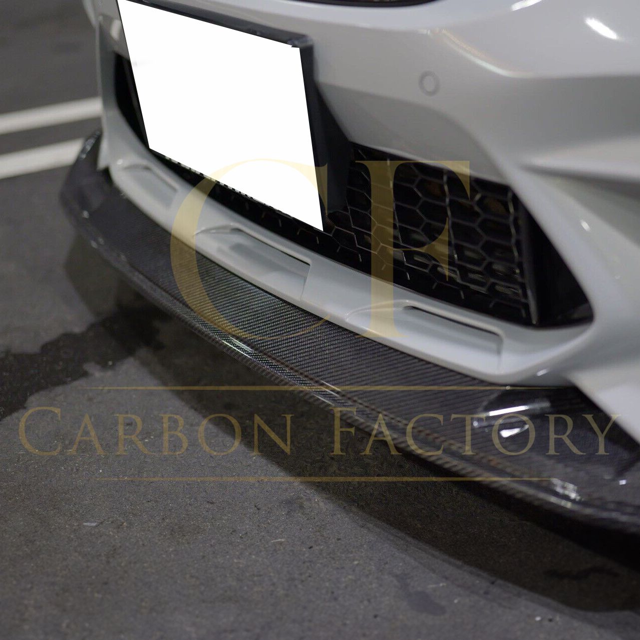 D Style Carbon Fibre Front Splitter for BMW F87 M2C Competition 16-21-Carbon Factory