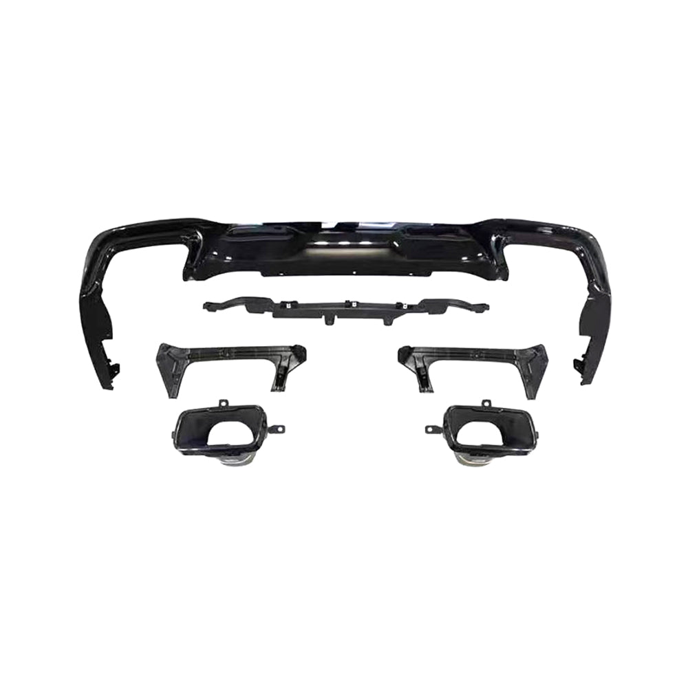 DK Style Gloss Black Rear Diffuser for BMW F44 2 Series 21-Present-Carbon Factory