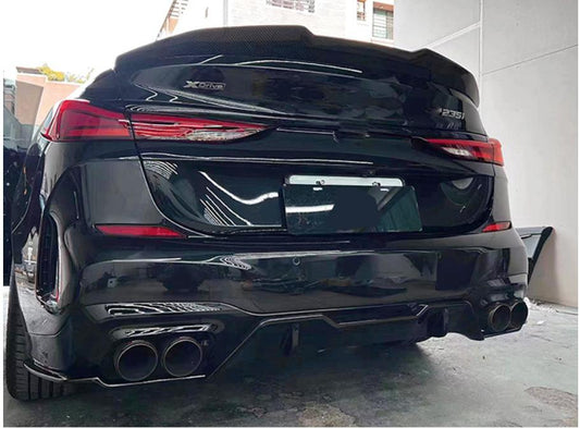 DK2 Style Gloss Black Rear Diffuser for BMW F44 2 Series 21-Present