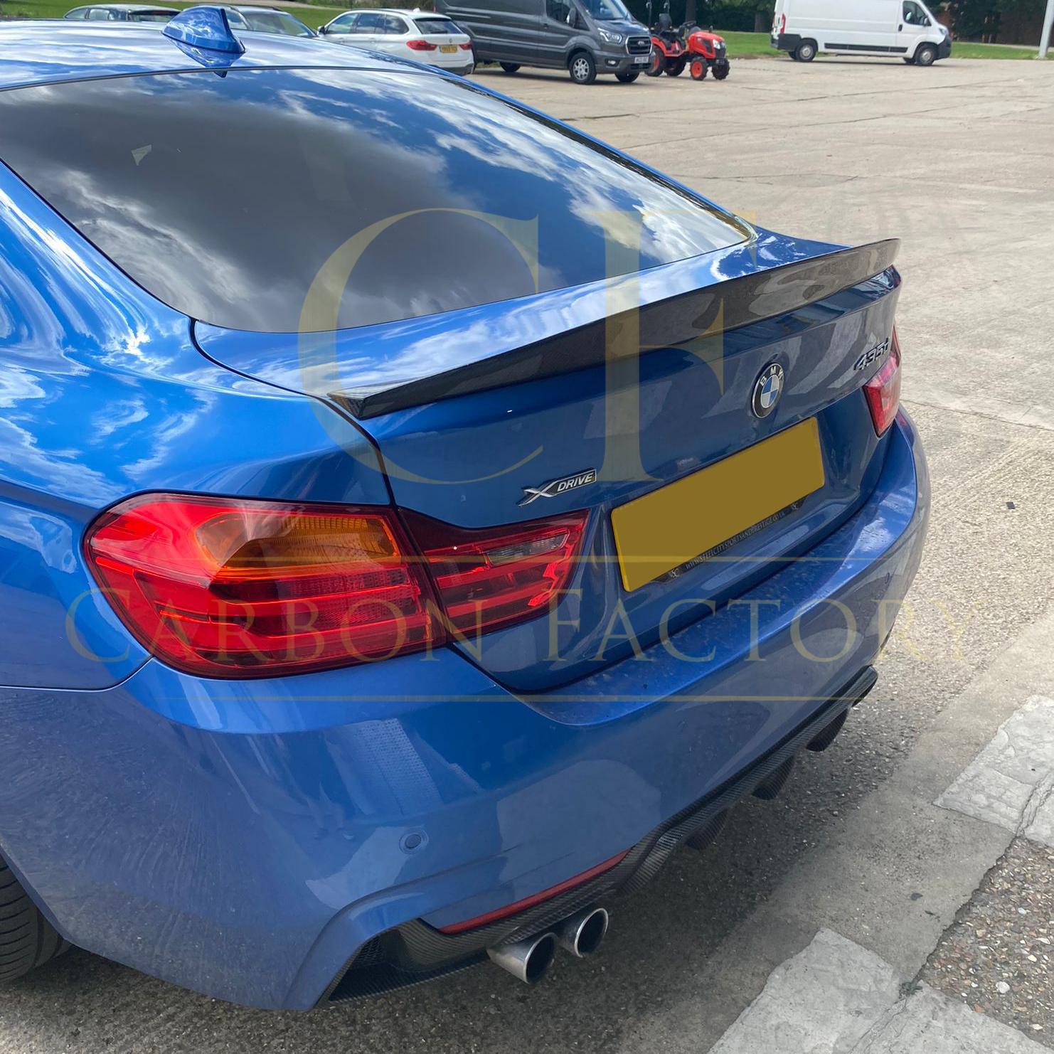 DS Style Carbon Fibre Boot Spoiler for BMW 4 Series F36 Gran Coupe 14-20-Carbon Factory