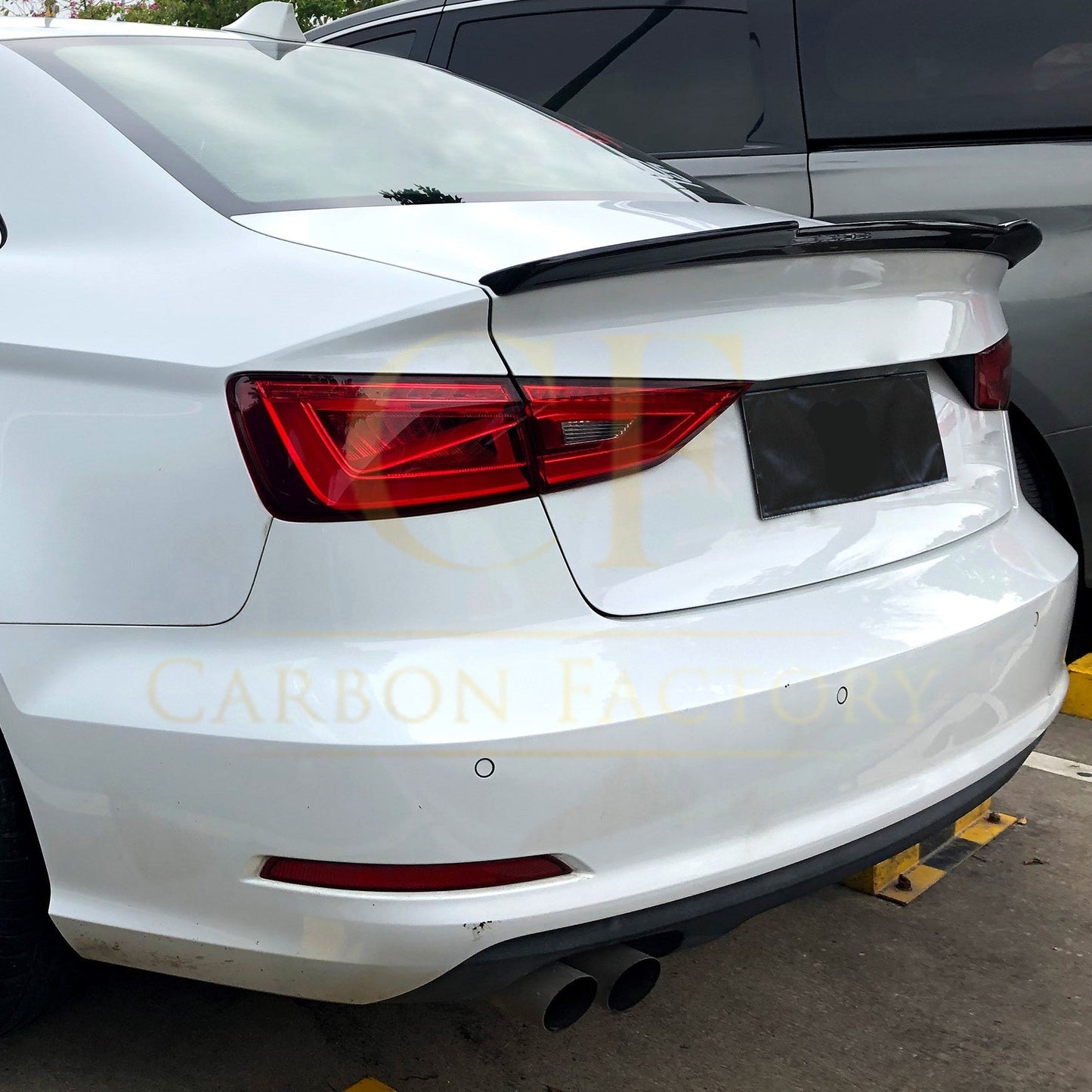 DS Style Pre-Preg Carbon Fibre Boot Spoiler for Audi A3 S3 RS3 Saloon 13-20-Carbon Factory