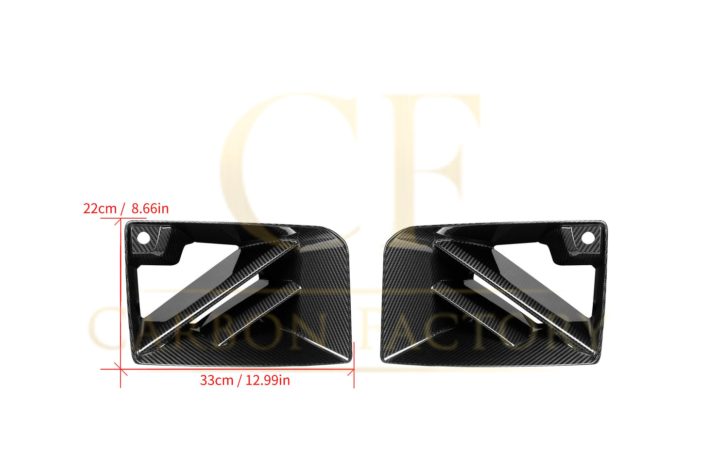 DS Style Pre-Preg Carbon Fibre Front Induction Trims for BMW G87 M2 23-Present-Carbon Factory