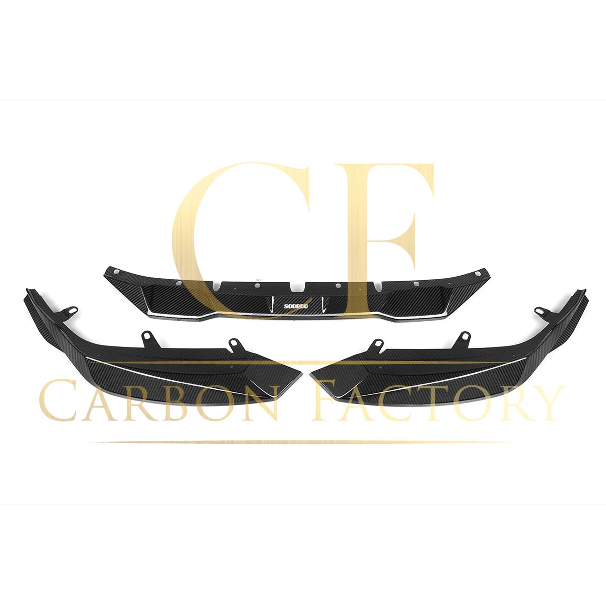 DS Style Pre-Preg Carbon Fibre Front Splitter for BMW G87 M2 23-Present-Carbon Factory