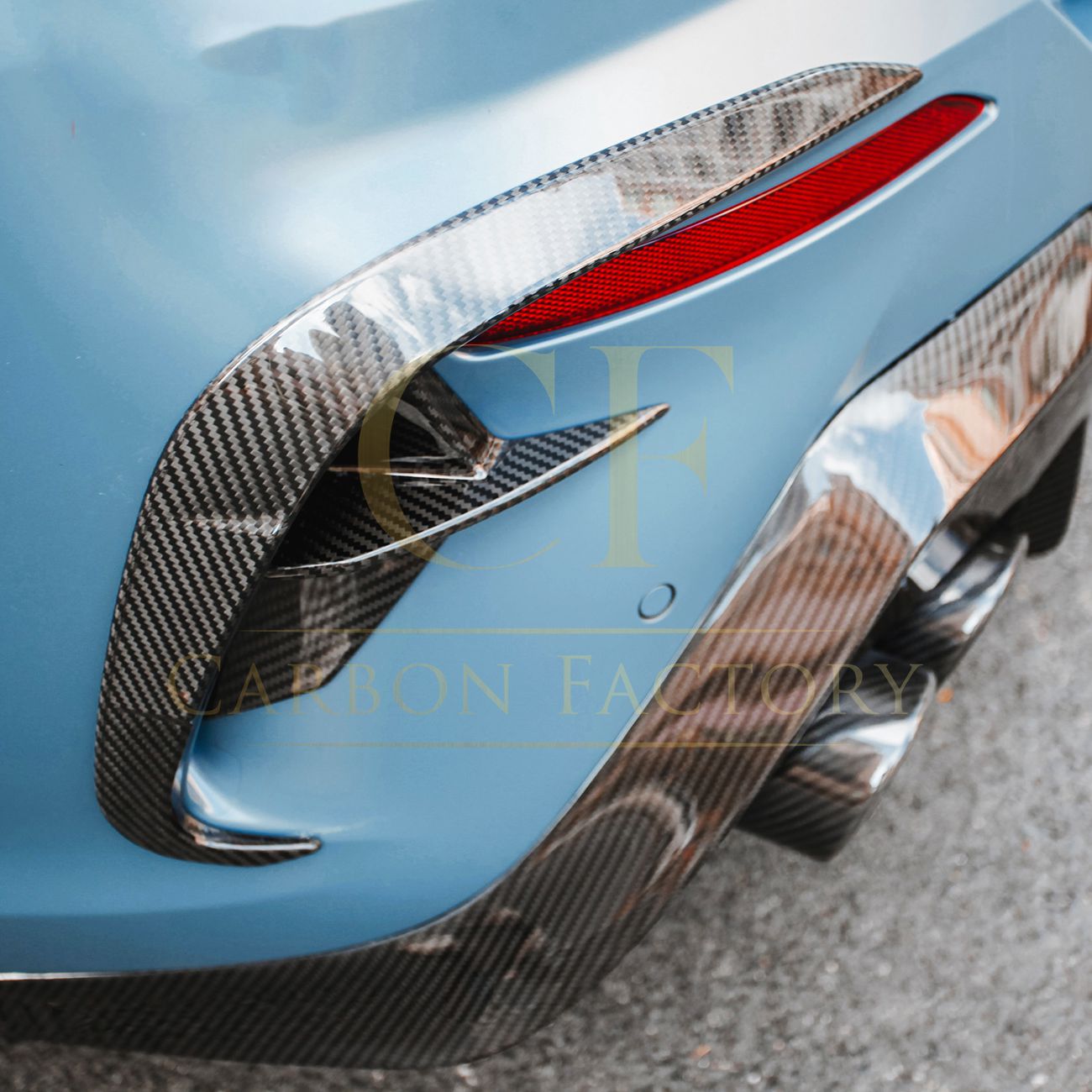 DS Style Pre-Preg Carbon Fibre Rear Canards for BMW G14 G15 G16 8 Series 20-24-Carbon Factory