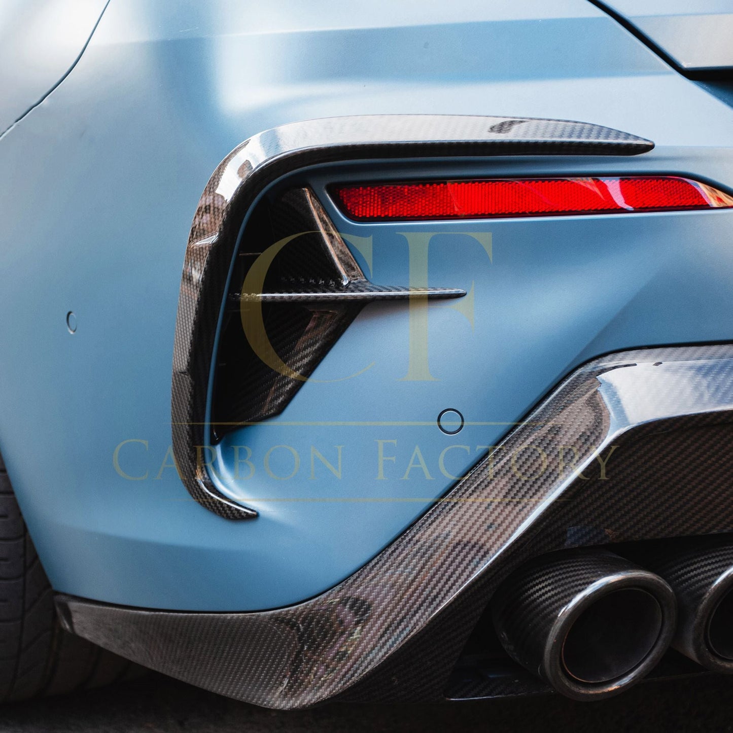 DS Style Pre-Preg Carbon Fibre Rear Canards for BMW G14 G15 G16 8 Series 20-24-Carbon Factory