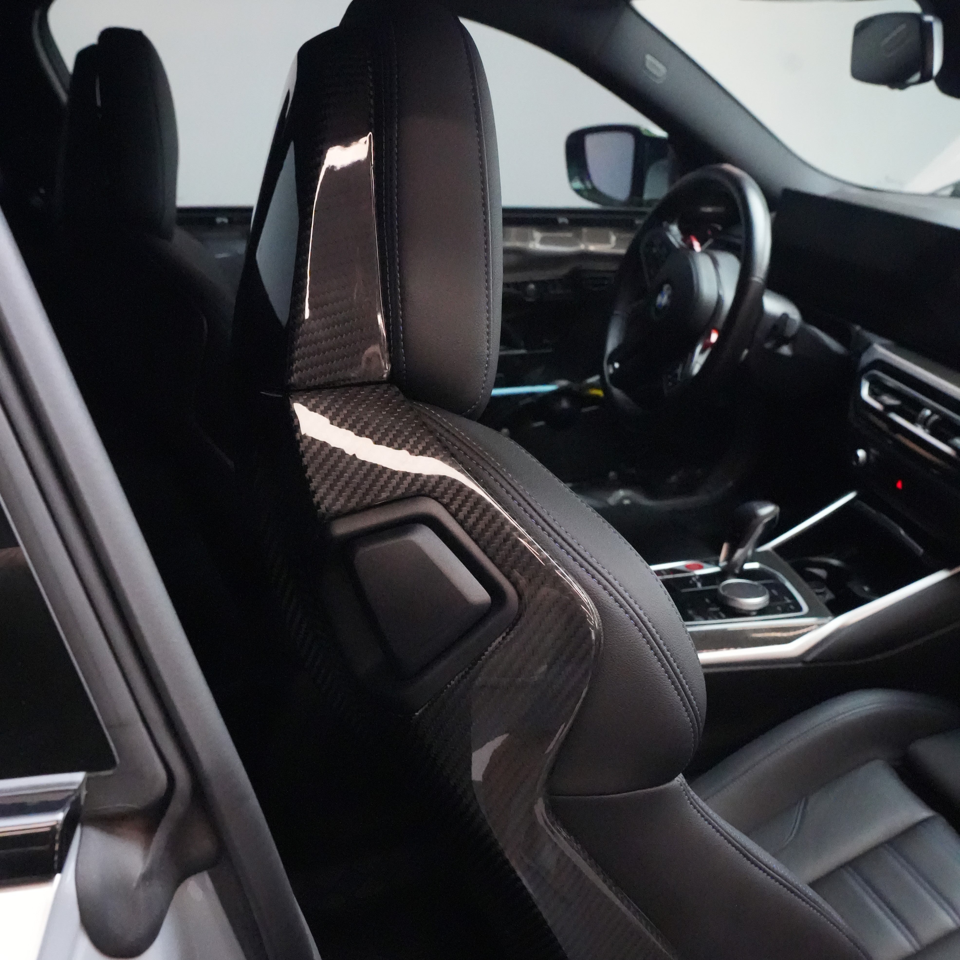 Pre-Preg Carbon Fibre Seat Back Covers for BMW GXX F9X G42 (Upper pieces)