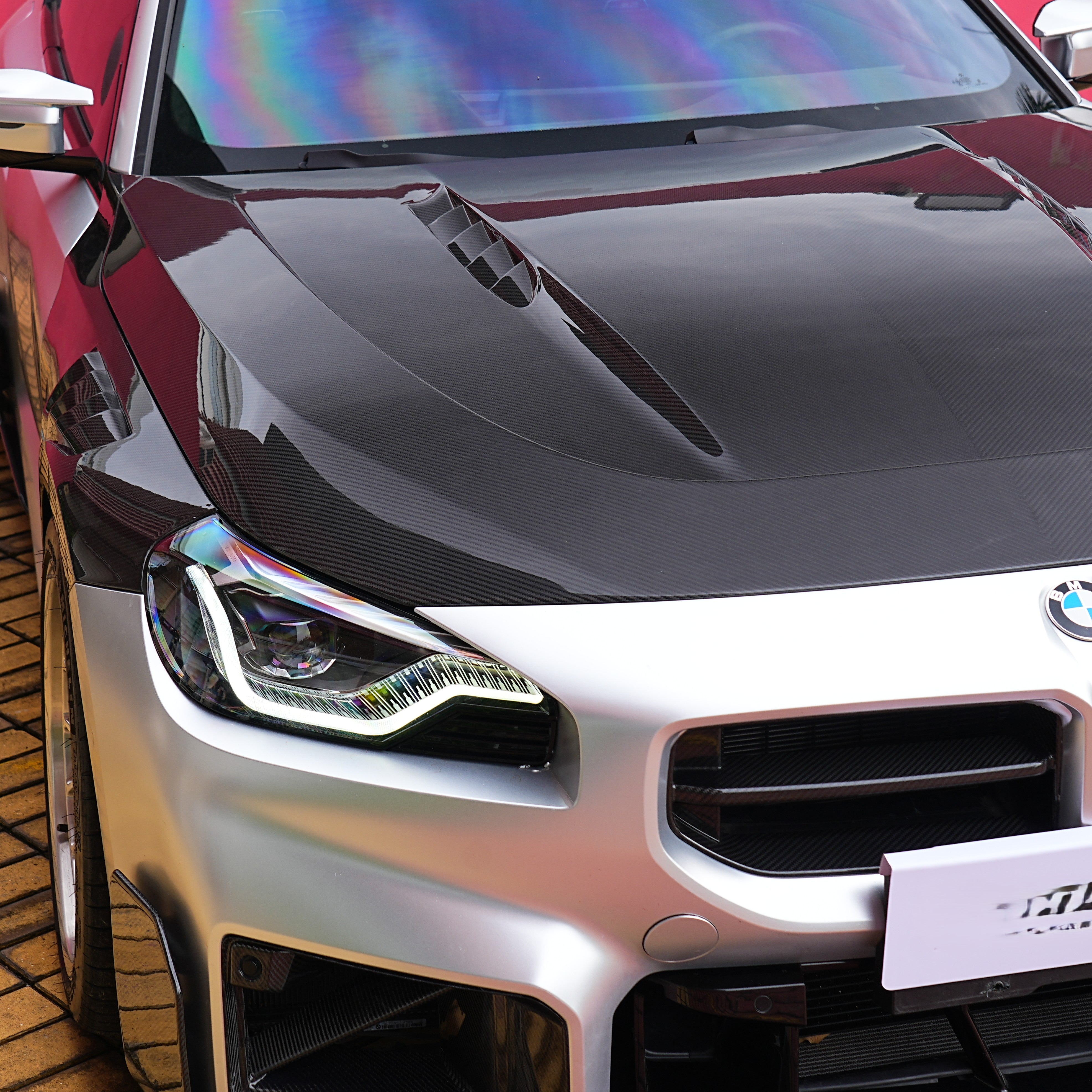 V Style Pre-Preg Carbon Fibre Bonnet & Wing Kit for BMW G87 M2 23-Present