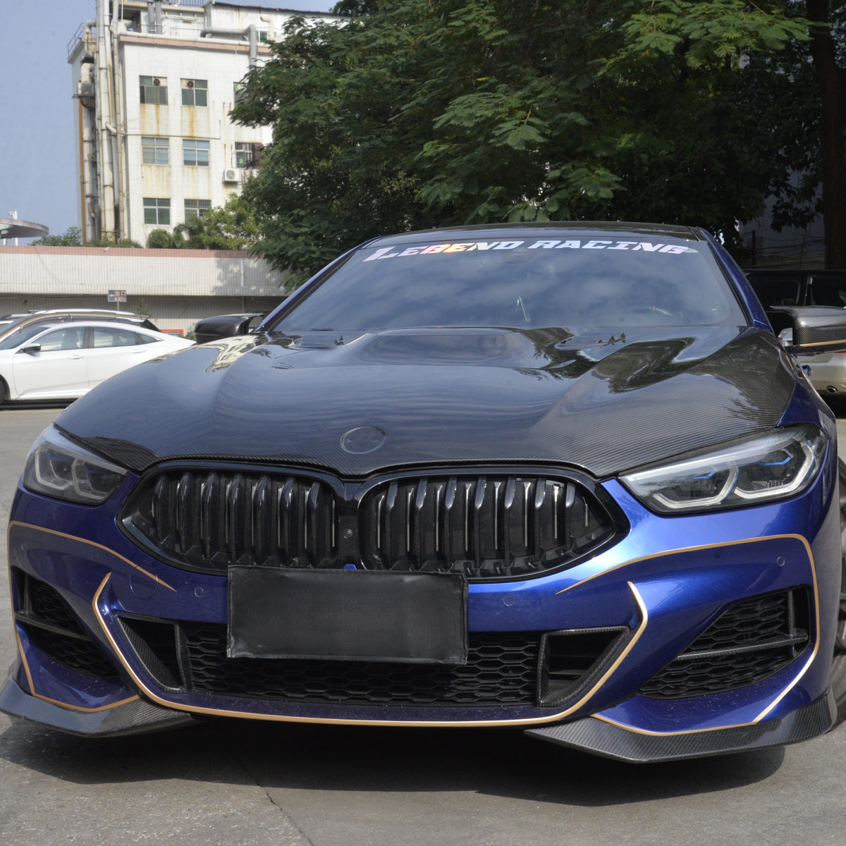 AC Style Carbon Fibre Front Splitter for BMW G14 G15 G16 8 Series 18-Present