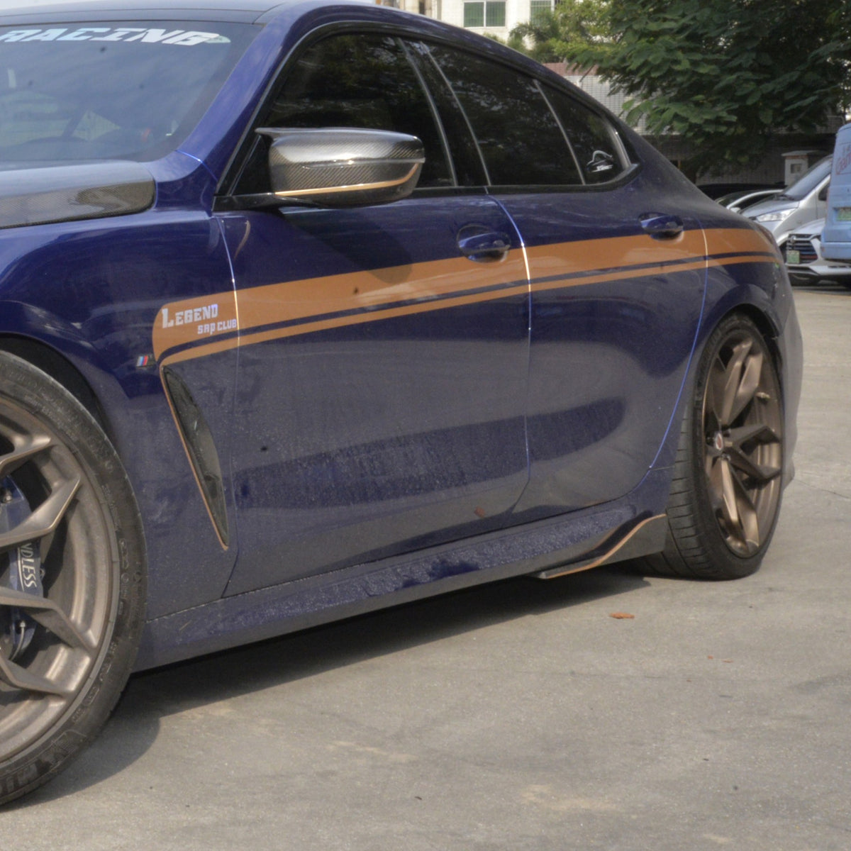 AC Style Pre-preg Carbon Fibre Side Skirts for BMW G16 8 Series F93 M8 4 Door 18-Present