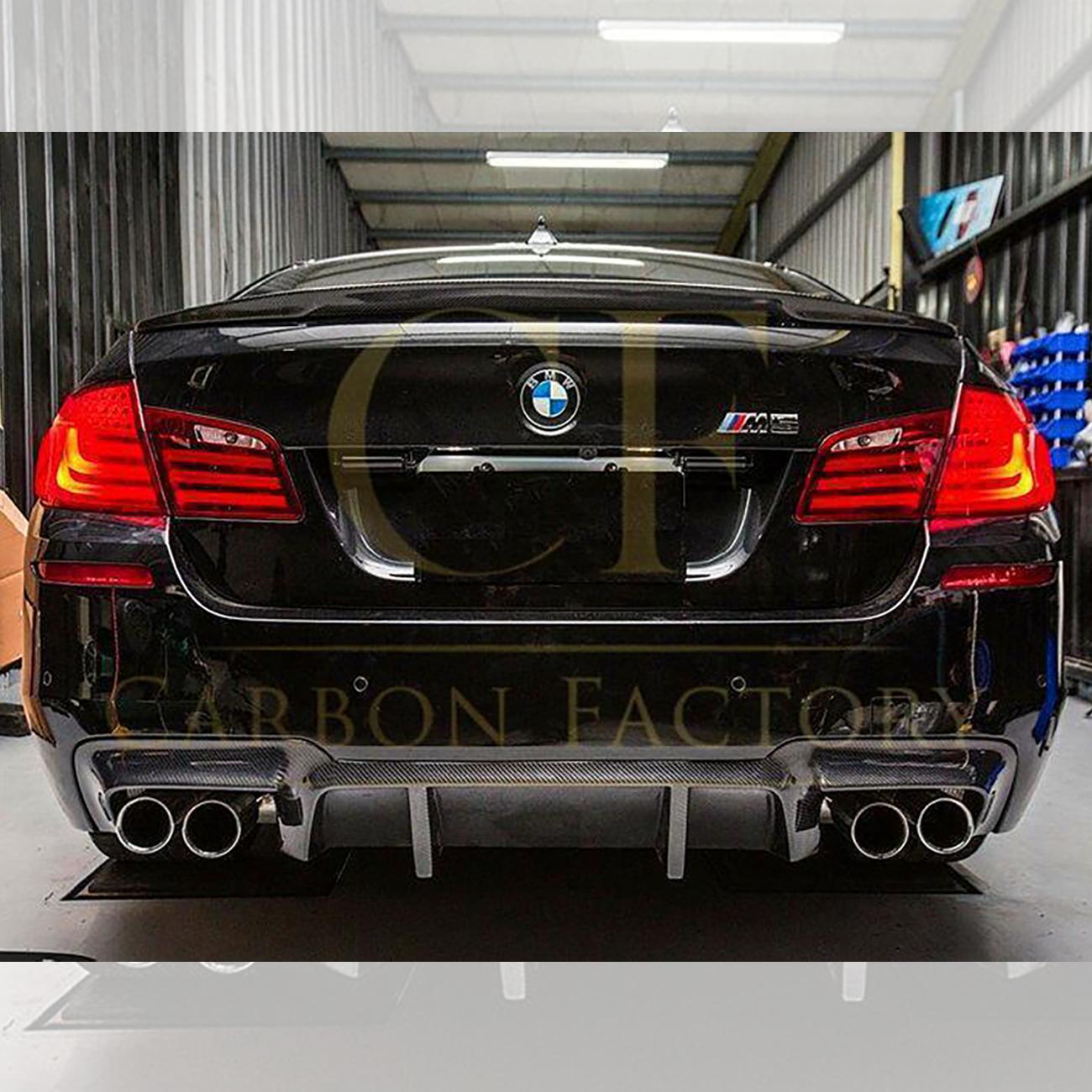 DTM Style Carbon Fibre Rear Diffuser for BMW F10 M5 10-17-Carbon Factory