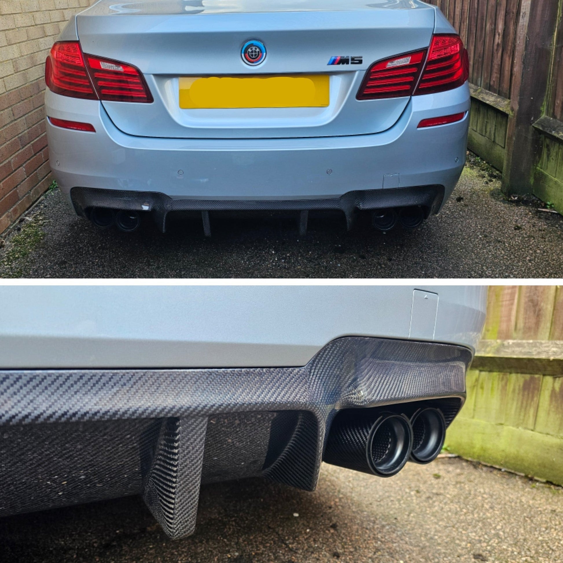 DTM Style Carbon Fibre Rear Diffuser for BMW F10 M5 10-17-Carbon Factory