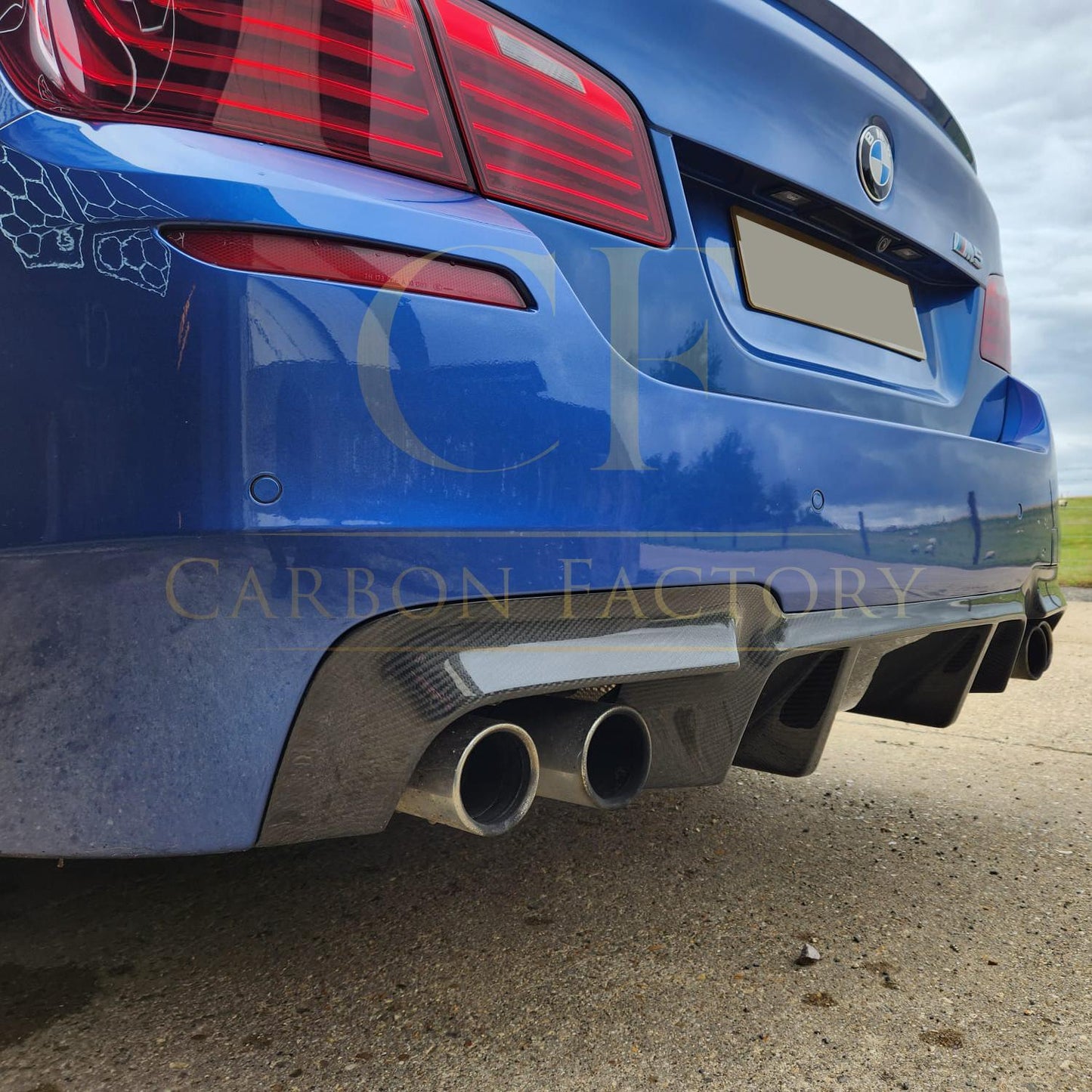 DTM Style Carbon Fibre Rear Diffuser for BMW F10 M5 10-17-Carbon Factory