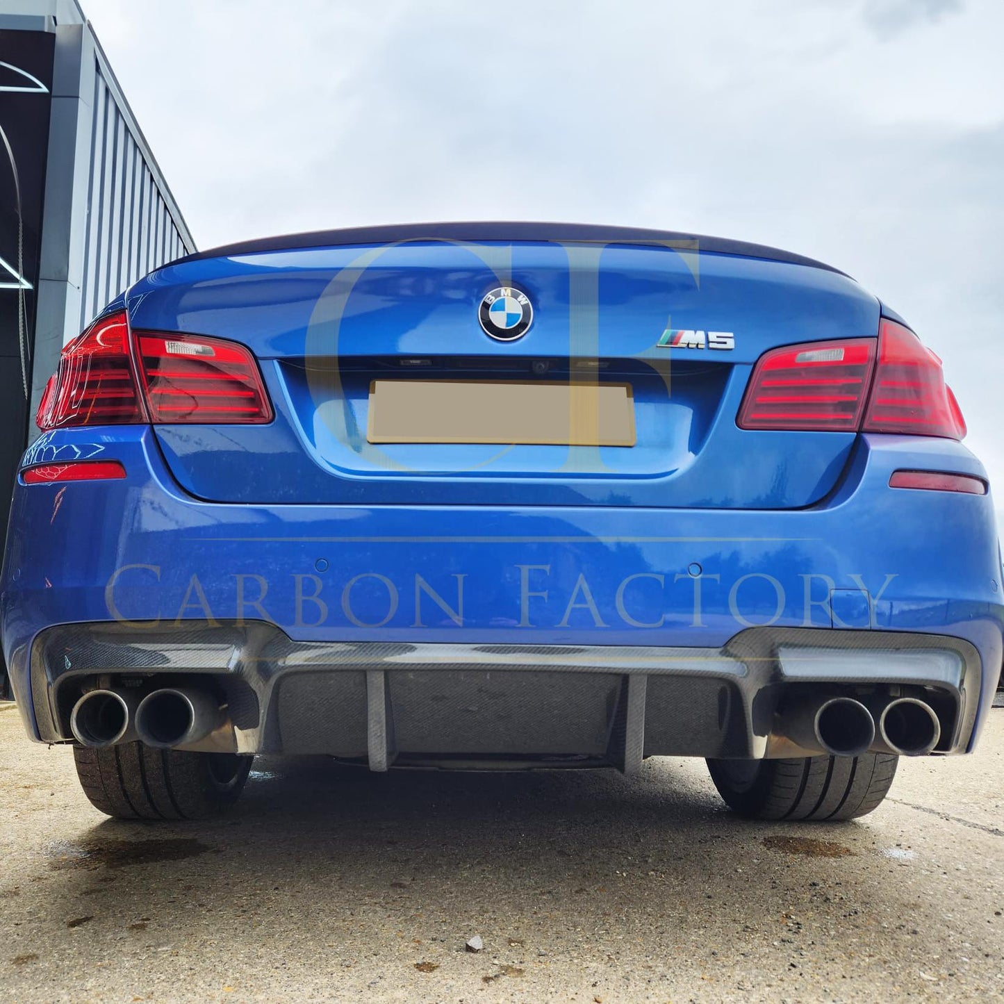 DTM Style Carbon Fibre Rear Diffuser for BMW F10 M5 10-17-Carbon Factory