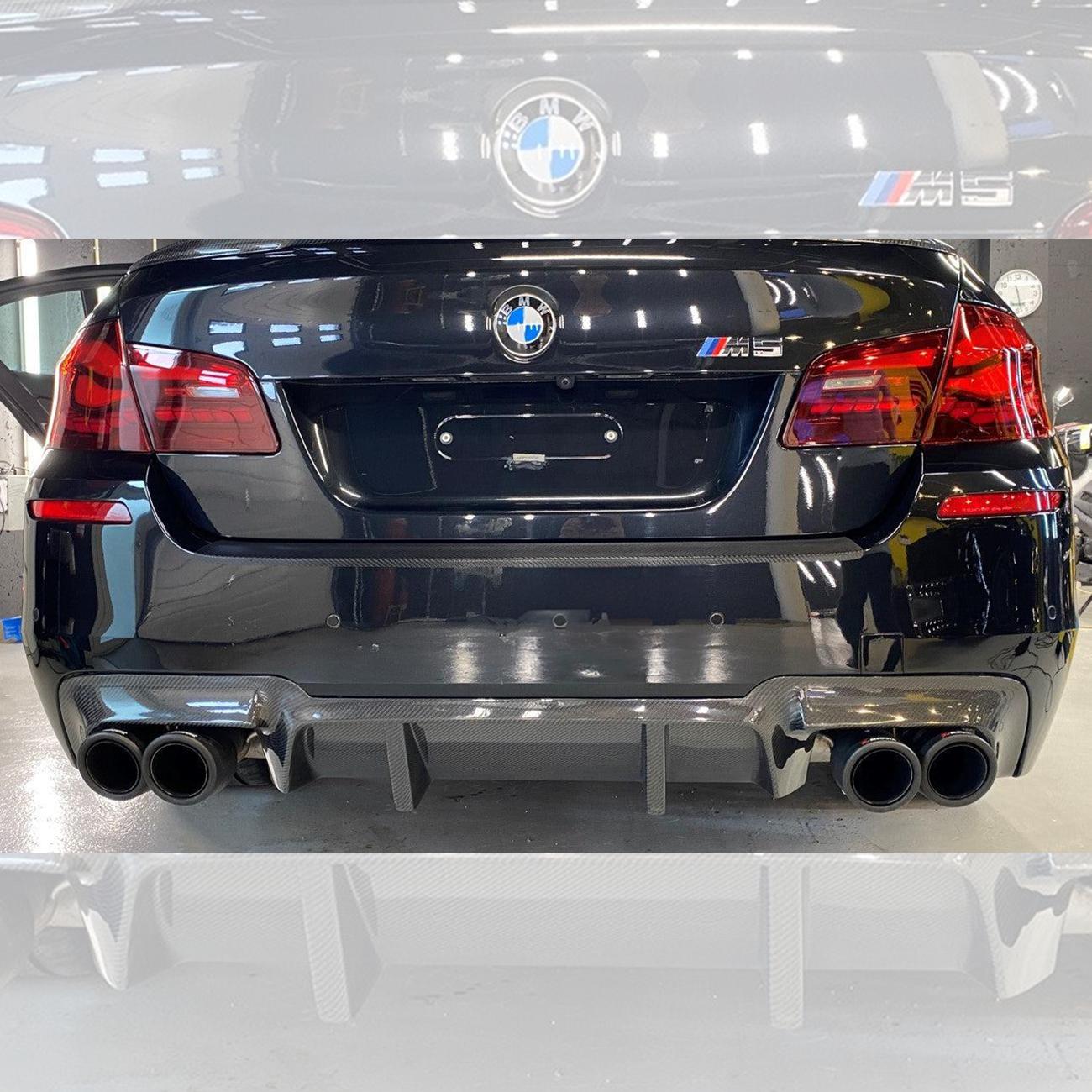 DTM Style Carbon Fibre Rear Diffuser for BMW F10 M5 10-17-Carbon Factory