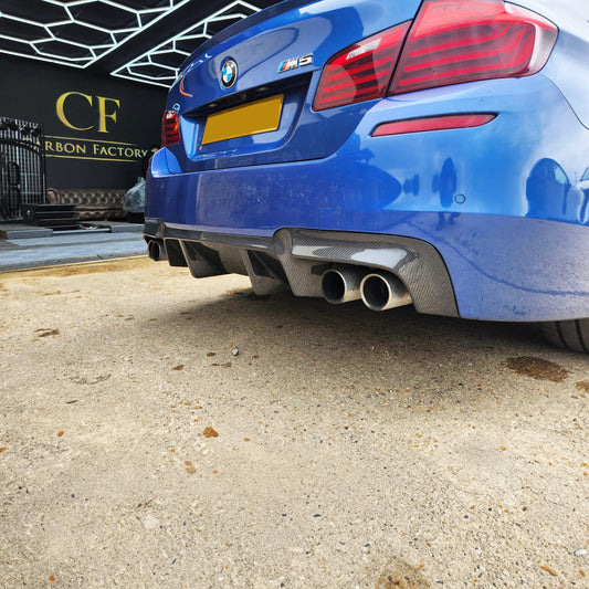 DTM Style Carbon Fibre Rear Diffuser for BMW F10 M5 10-17-Carbon Factory