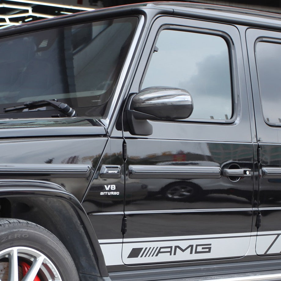 Pre-Preg Carbon Fibre Replacement Mirror Covers for Mercedes Benz W464 G Class G Wagon 18-22 - Carbon Factory