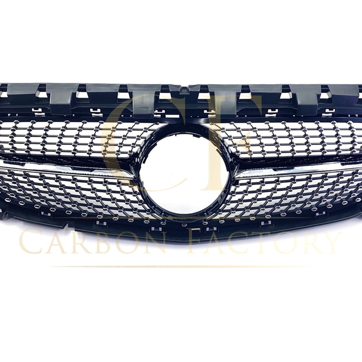 Diamond Style Front Grille for Mercedes Benz W117 CLA-Class 16-19-Carbon Factory