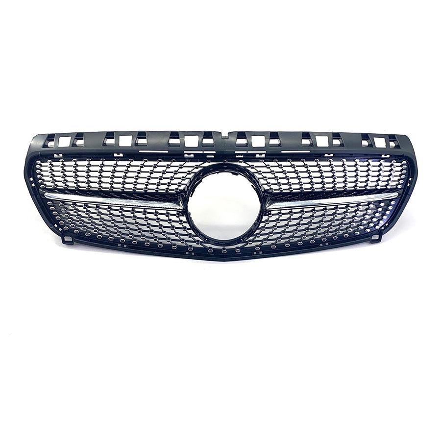 Diamond Style Front Grille for Mercedes Benz W176 A Class 12-15-Carbon Factory