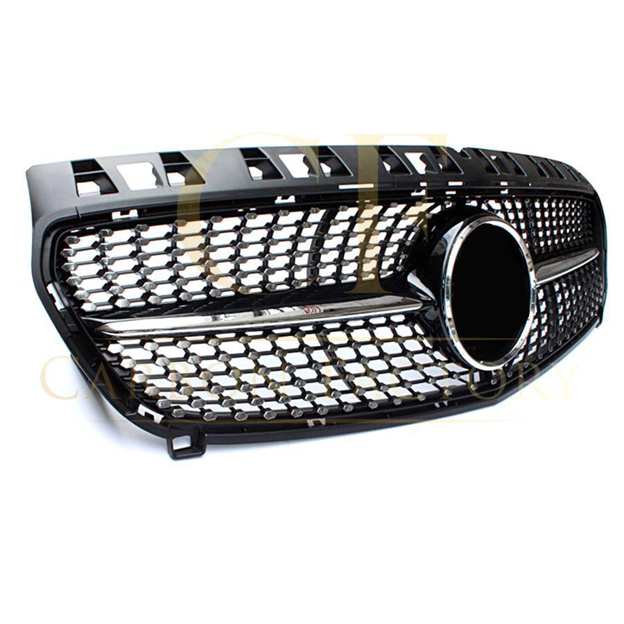 Diamond Style Front Grille for Mercedes Benz W176 A Class 12-15-Carbon Factory