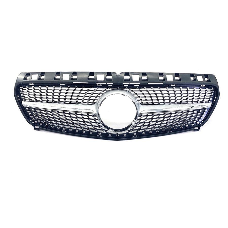 Diamond Style Front Grille for Mercedes Benz W176 A Class 12-15-Carbon Factory