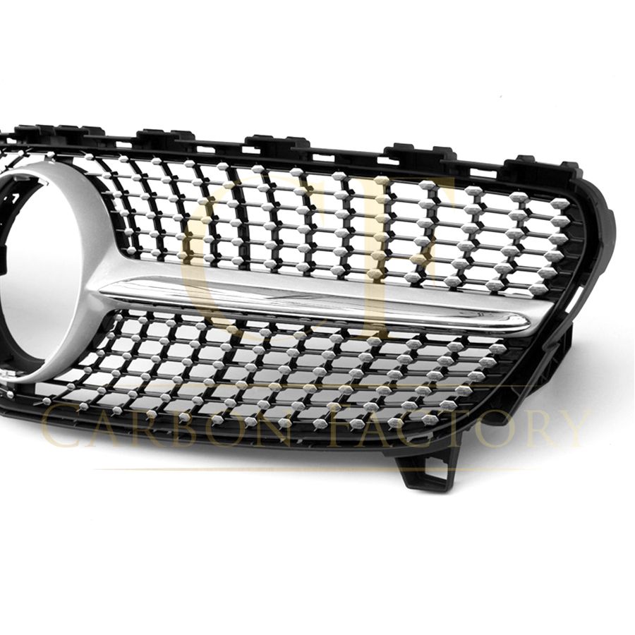 Diamond Style Front Grille for Mercedes Benz W177 A Class 18-23-Carbon Factory