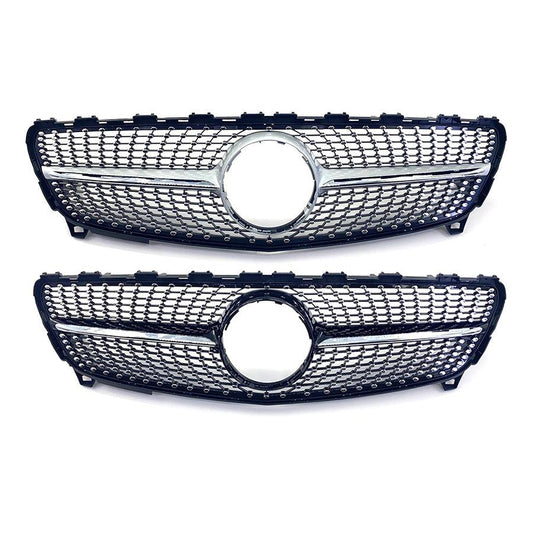 Diamond Style Front Grille for Mercedes Benz W177 A Class 18-23-Carbon Factory