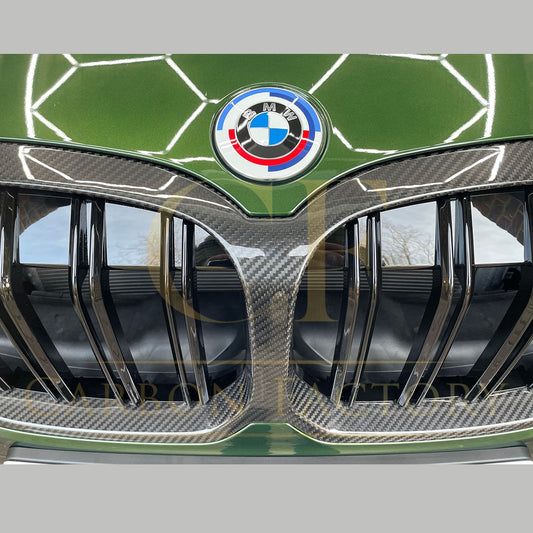 Double Slat Pre-Preg Carbon Fibre Front Grille for BMW F40 1 Series 19-24-Carbon Factory