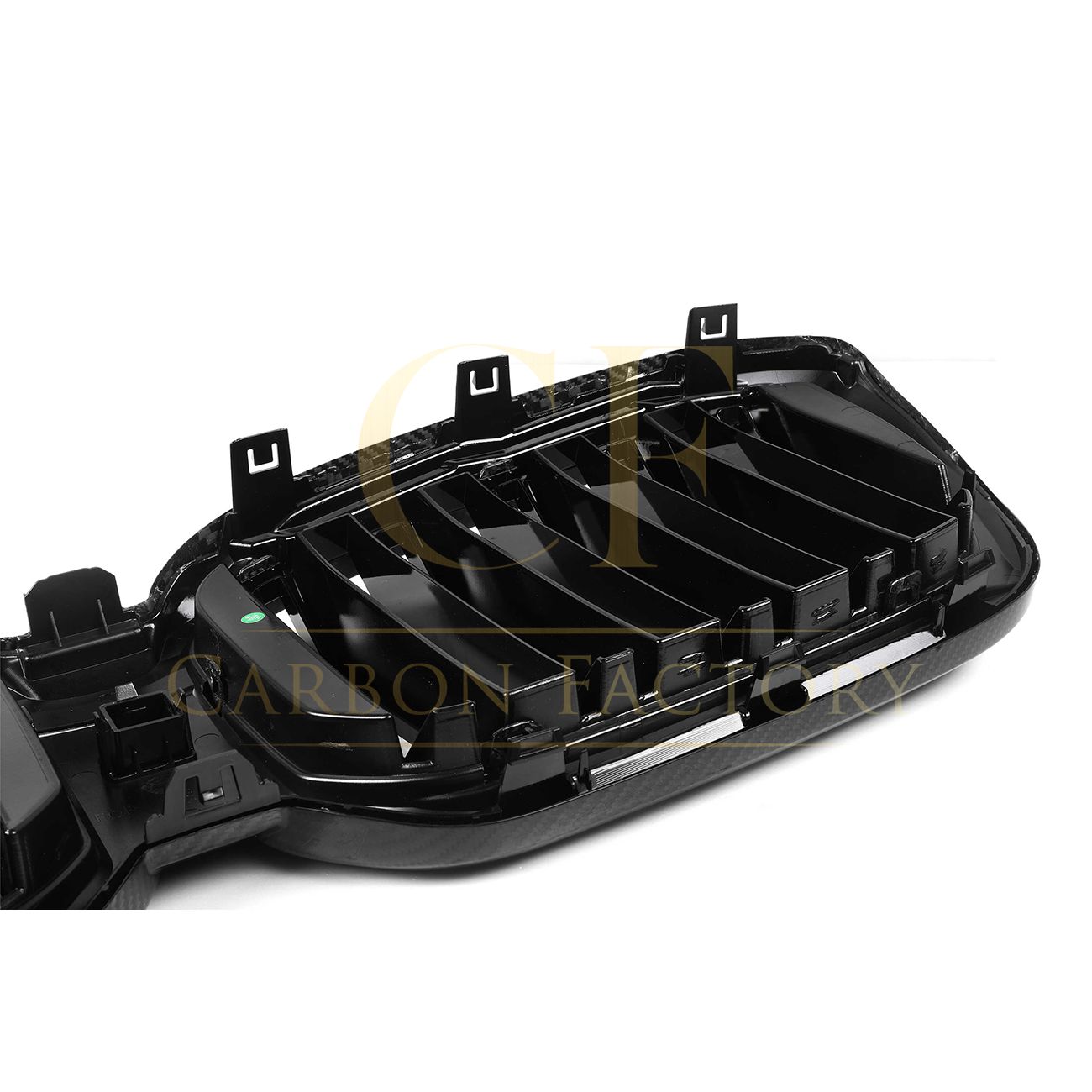 Double Slat Pre-Preg Carbon Fibre Front Grille for BMW F97 X3M F98 X4M LCI 22-24-Carbon Factory