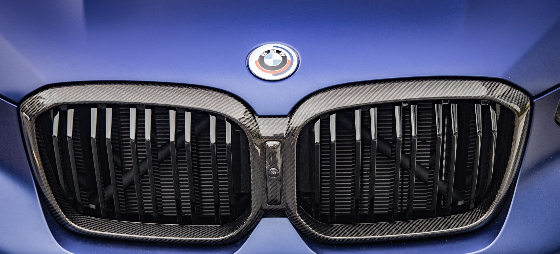 Double Slat Pre-Preg Carbon Fibre Front Grille for BMW F97 X3M F98 X4M LCI 22-24-Carbon Factory