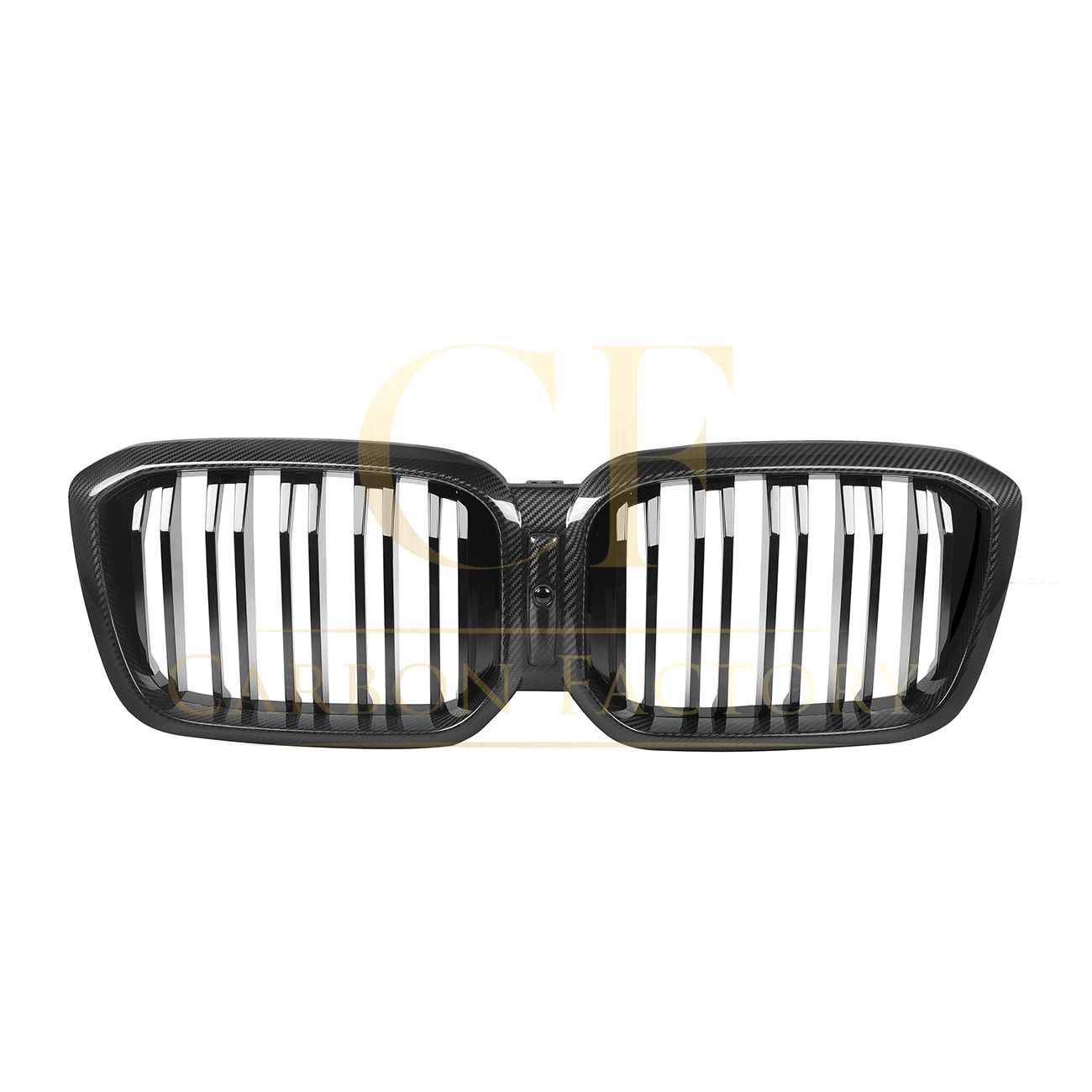 Double Slat Pre-Preg Carbon Fibre Front Grille for BMW F97 X3M F98 X4M LCI 22-24-Carbon Factory