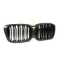 Double Slat Pre-Preg Carbon Fibre Front Grille for BMW F97 X3M F98 X4M LCI 22-24-Carbon Factory
