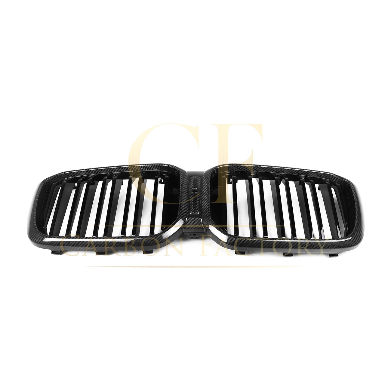 Double Slat Pre-Preg Carbon Fibre Front Grille for BMW F97 X3M F98 X4M LCI 22-24-Carbon Factory