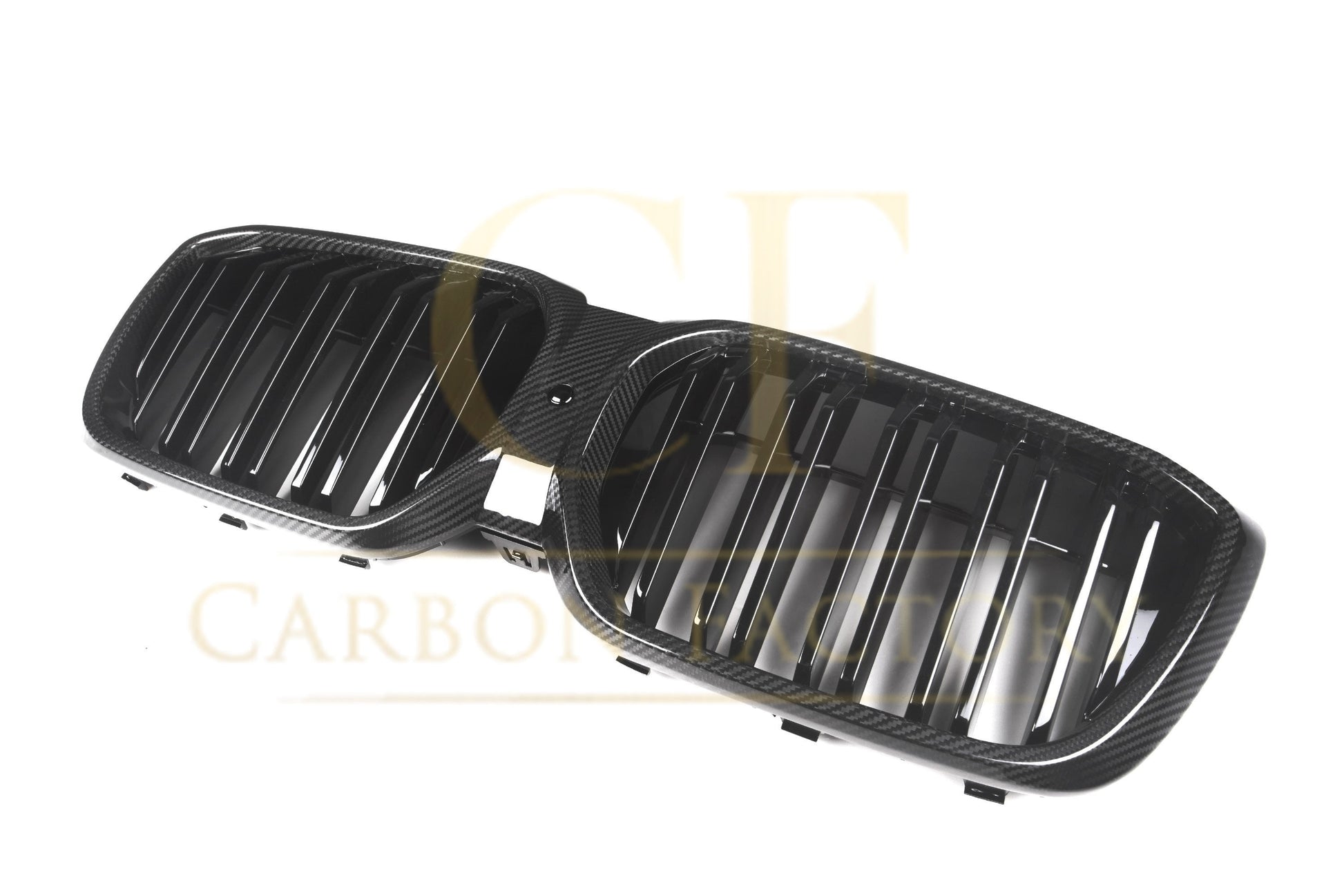 Double Slat Pre-Preg Carbon Fibre Front Grille for BMW G08 IX3 LCI 22-25-Carbon Factory