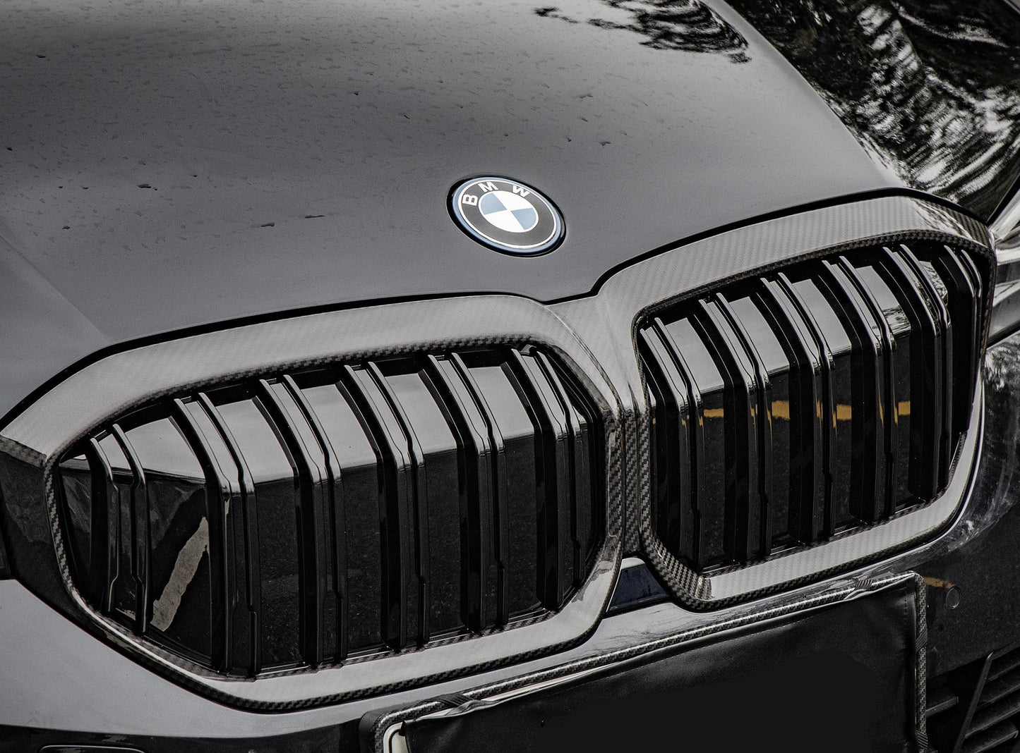 Double Slat Pre-Preg Carbon Fibre Front Grille for BMW i3 23-25-Carbon Factory