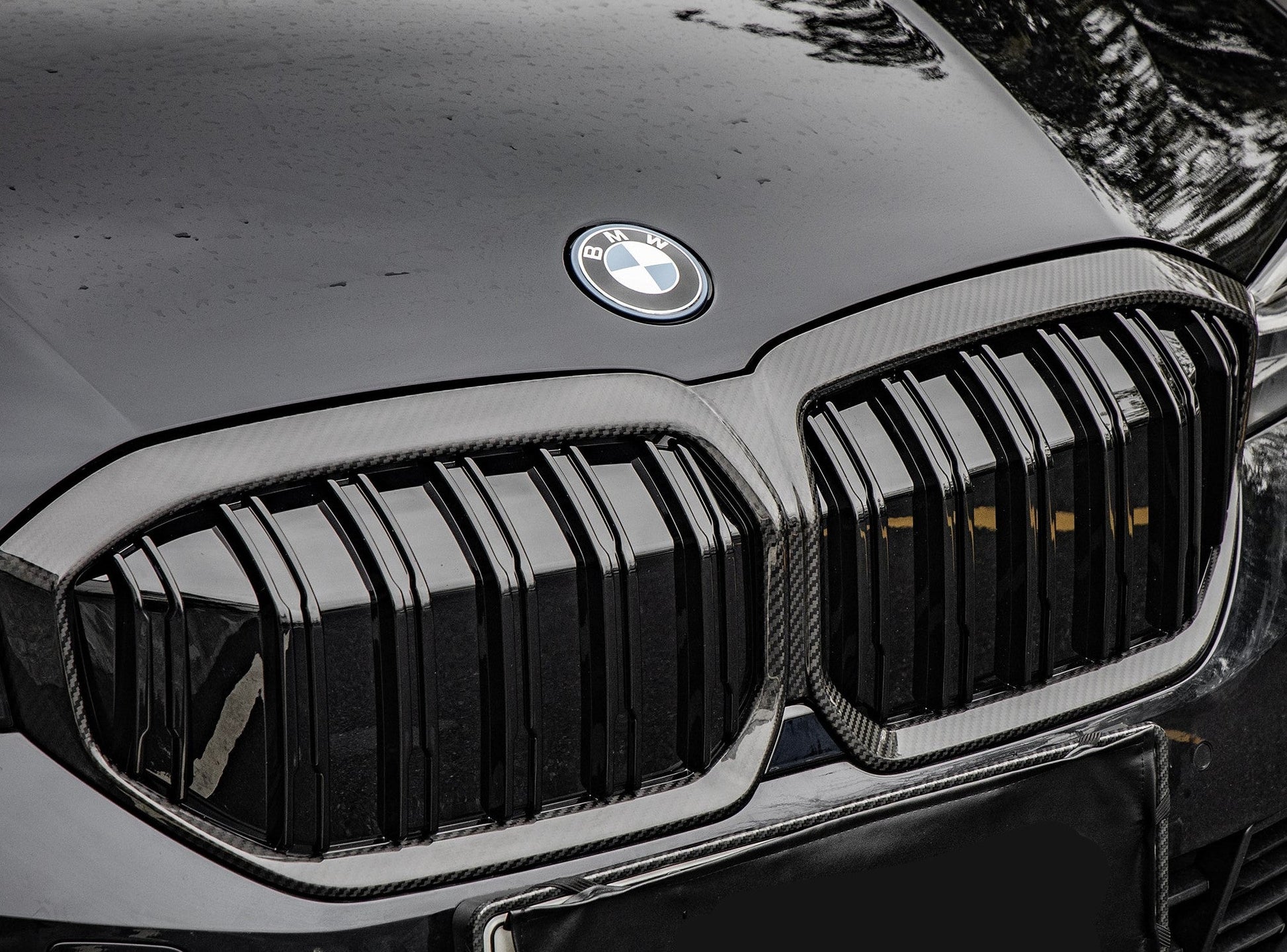 Double Slat Pre-Preg Carbon Fibre Front Grille for BMW i3 23-25-Carbon Factory
