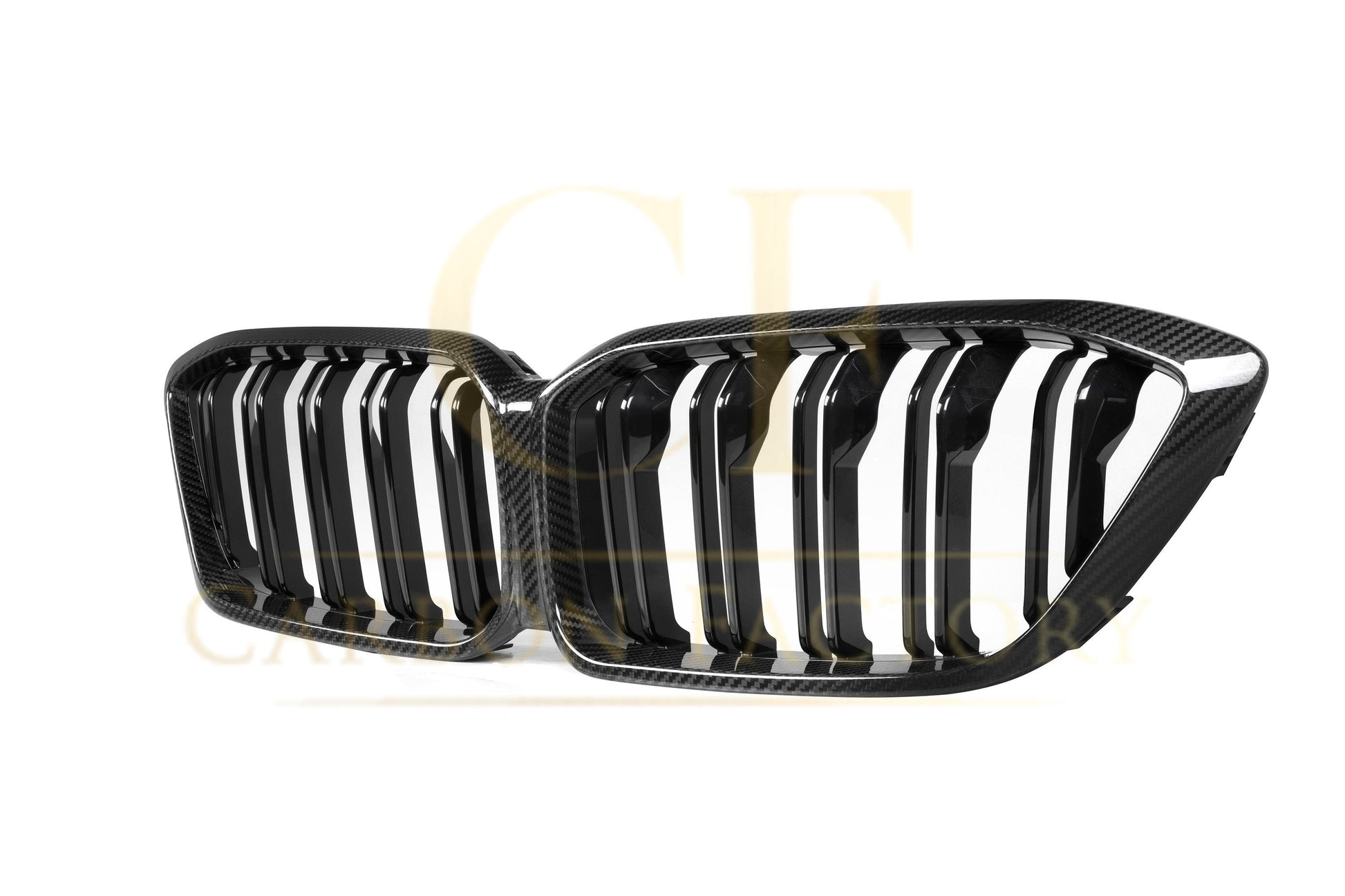 Double Slat Pre-preg Carbon Fibre Front Grille for BMW F87 M2C LCI Competition 13-20-Carbon Factory