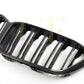 Double Slat Pre-preg Carbon Fibre Front Grille for BMW F87 M2C LCI Competition 13-20-Carbon Factory