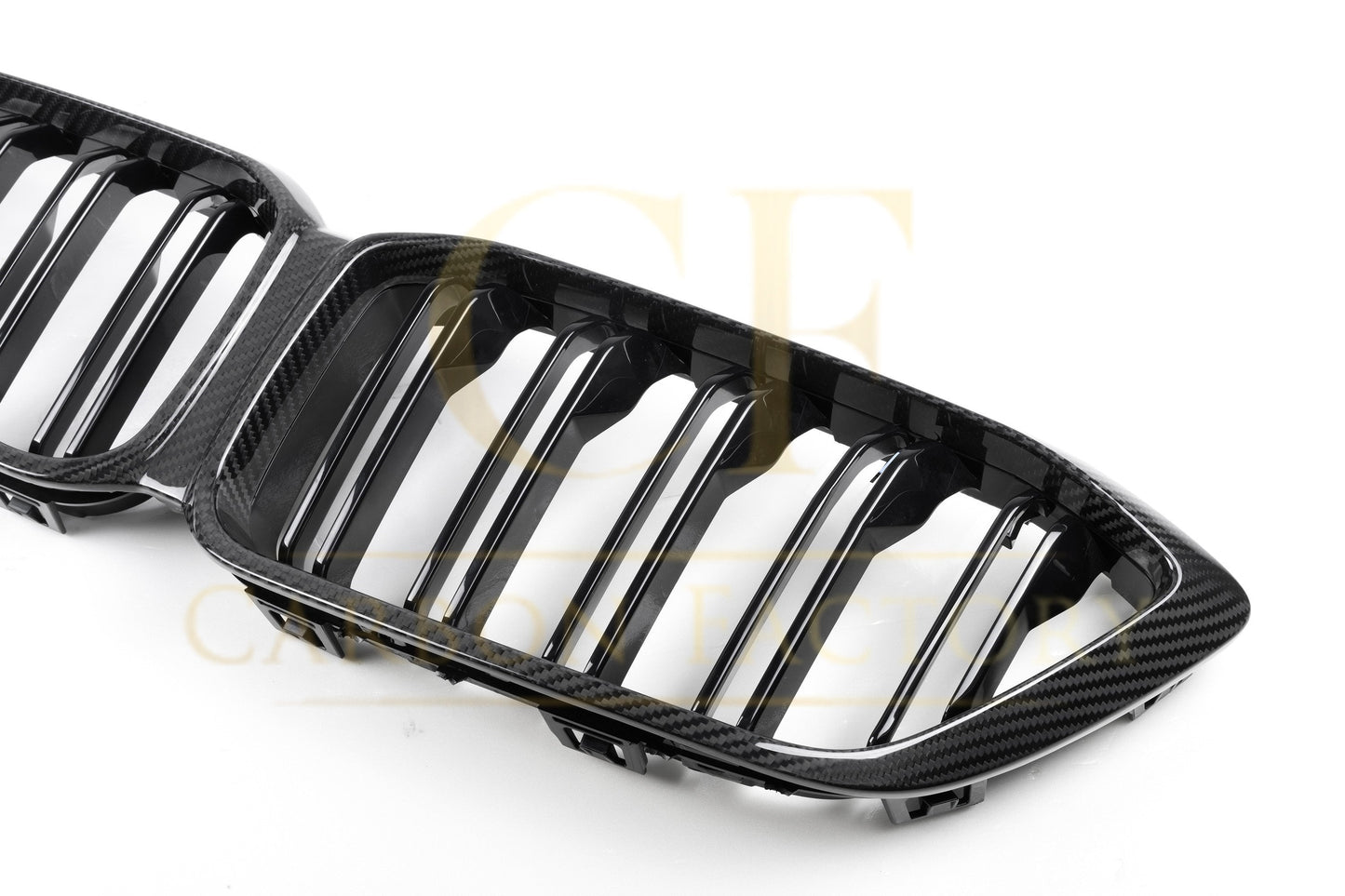Double Slat Pre-preg Carbon Fibre Front Grille for BMW F87 M2C LCI Competition 13-20-Carbon Factory