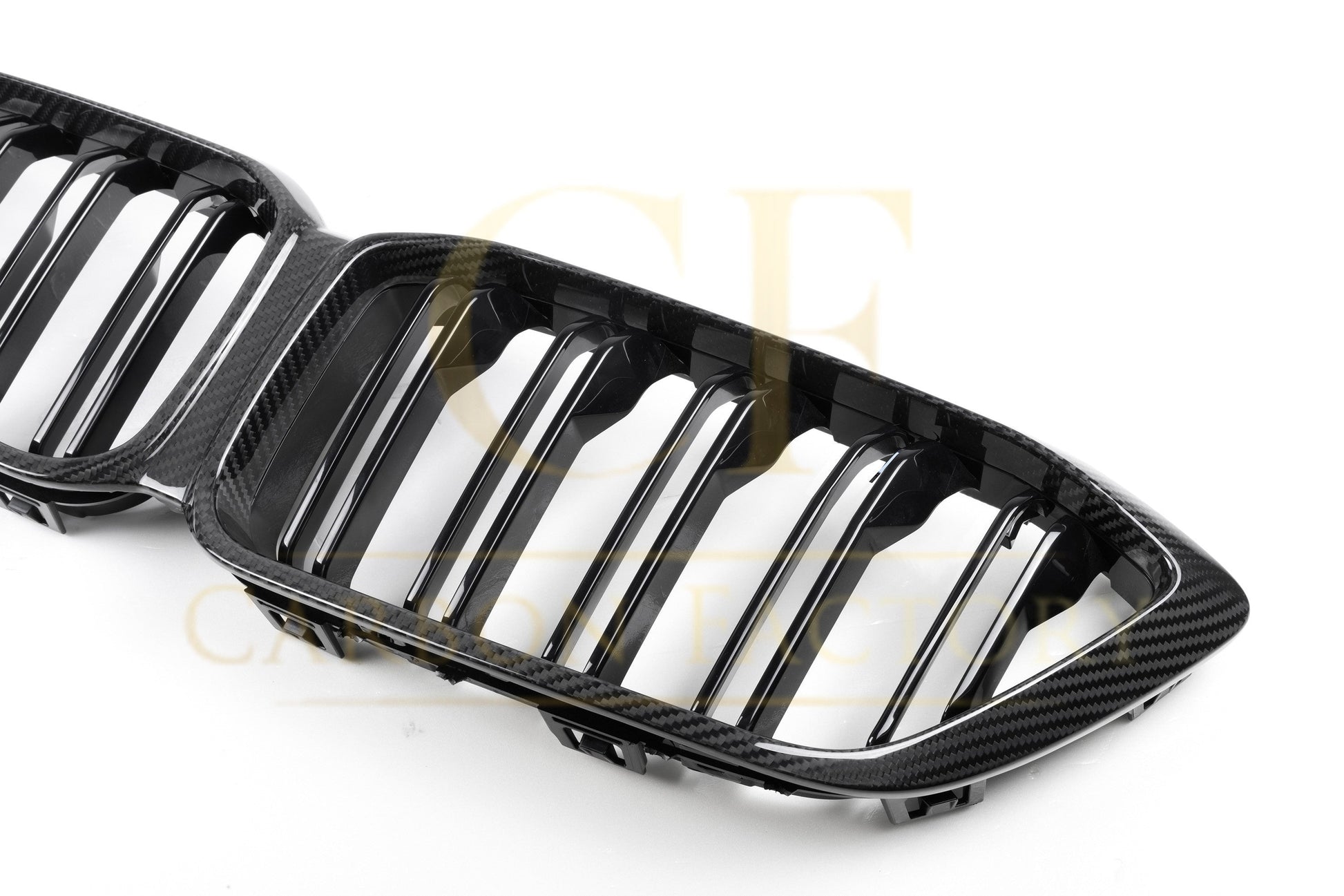 Double Slat Pre-preg Carbon Fibre Front Grille for BMW F87 M2C LCI Competition 13-20-Carbon Factory