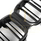 Double Slat Pre-preg Carbon Fibre Front Grille for BMW F87 M2C LCI Competition 13-20-Carbon Factory