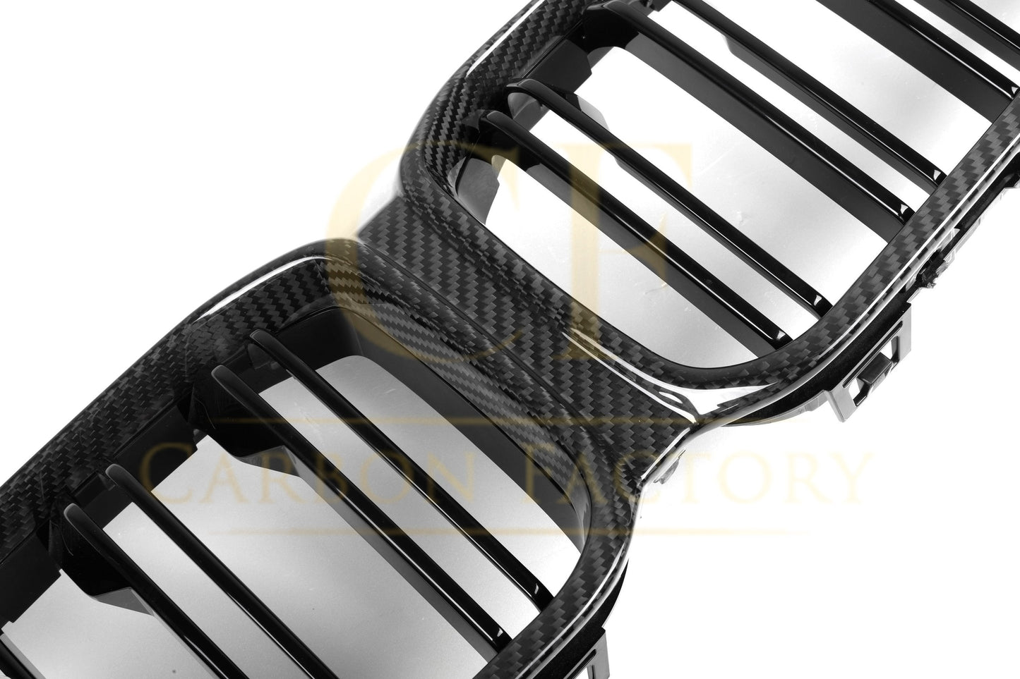 Double Slat Pre-preg Carbon Fibre Front Grille for BMW F87 M2C LCI Competition 13-20-Carbon Factory