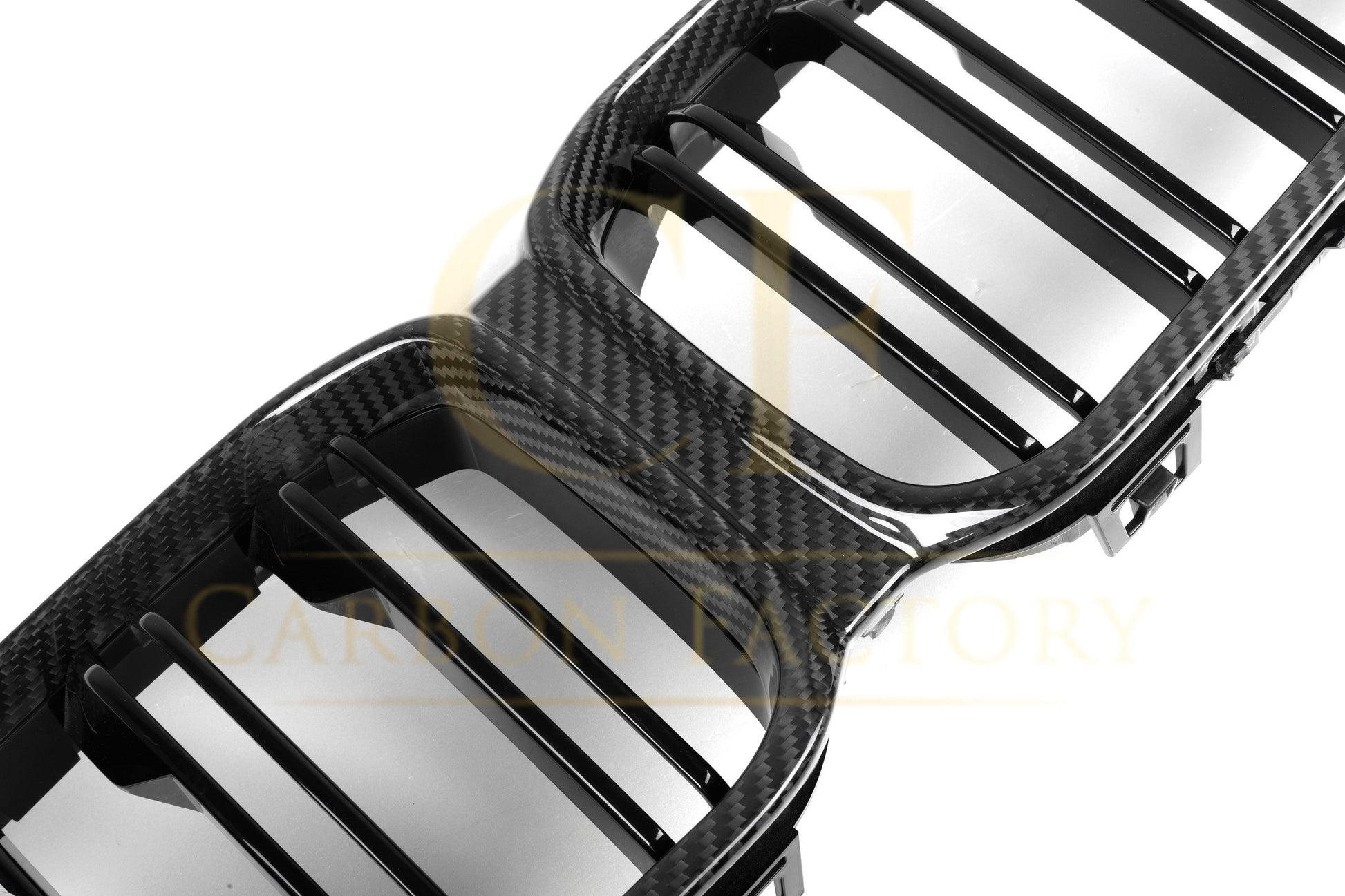 Double Slat Pre-preg Carbon Fibre Front Grille for BMW F87 M2C LCI Competition 13-20-Carbon Factory